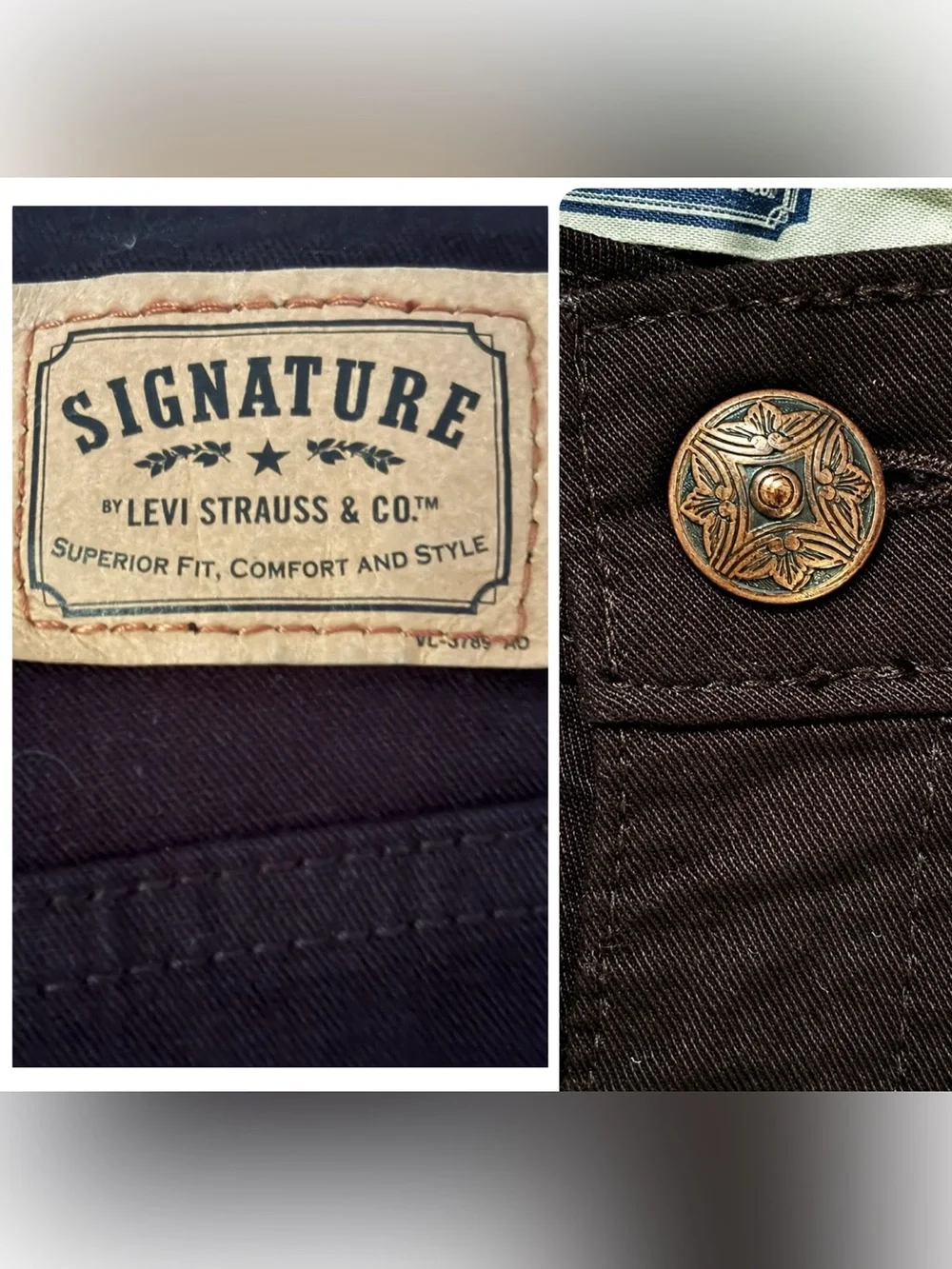 Levi's Black Slim Control Denim Bermuda Shorts